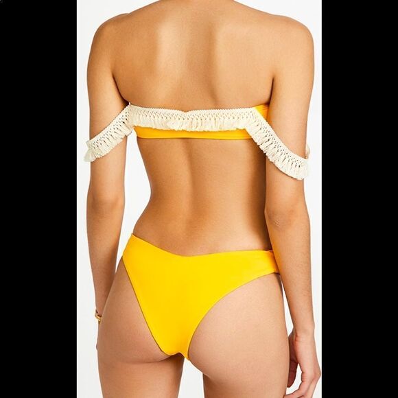 NWT WeWoreWhat Bikini Set Tassel Fringe Boho Tulum - Picture 4 of 7